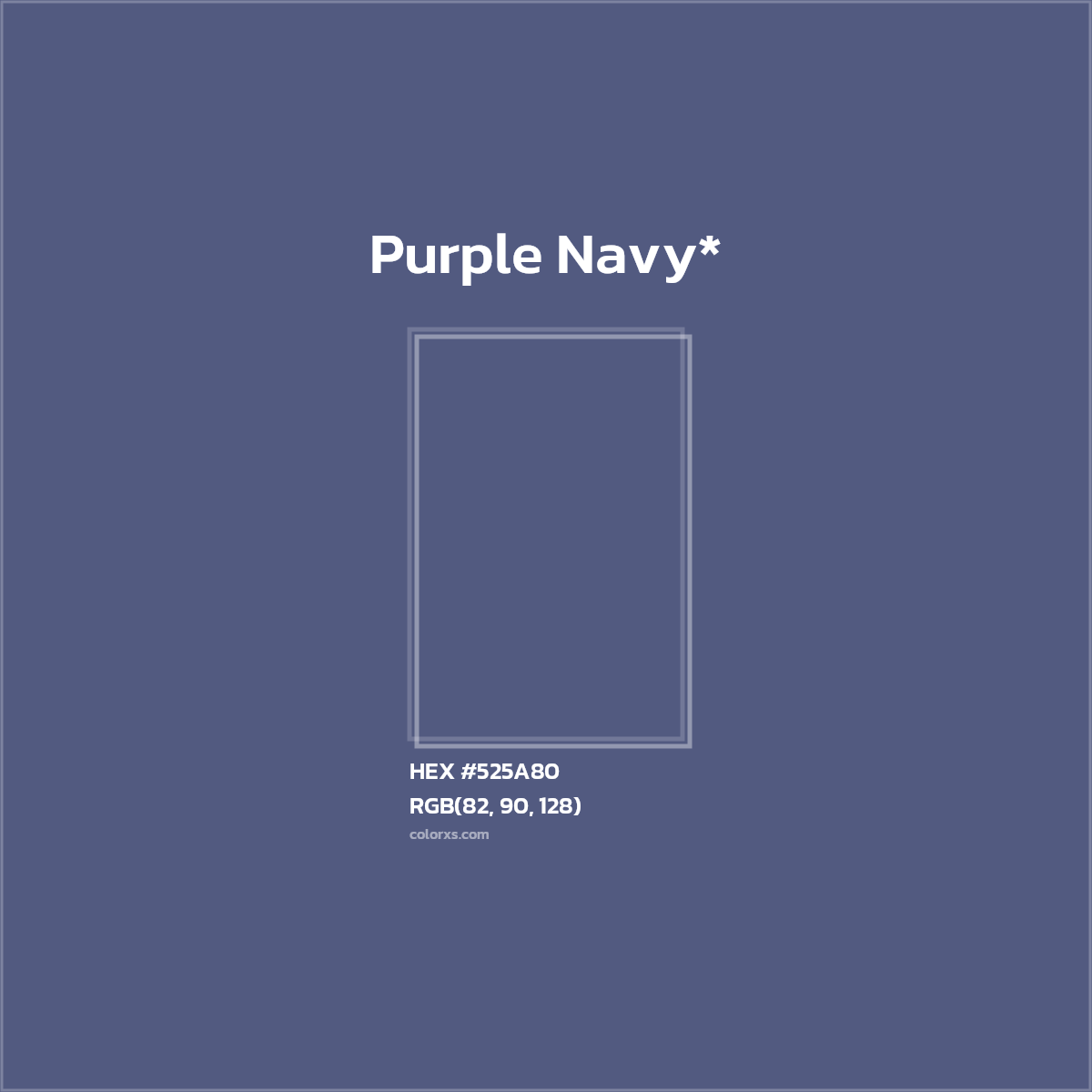 HEX #525A80 Color Name, Color Code, Palettes, Similar Paints, Images