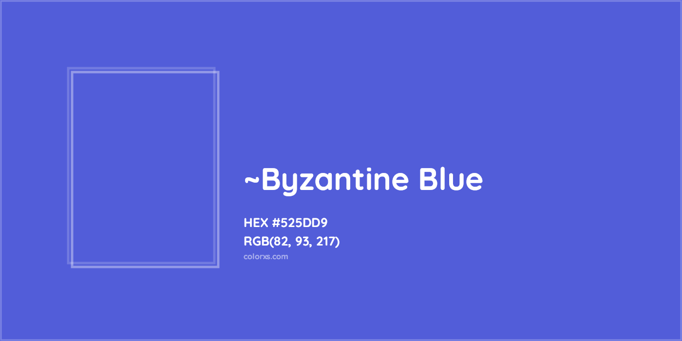 HEX #525DD9 Color Name, Color Code, Palettes, Similar Paints, Images