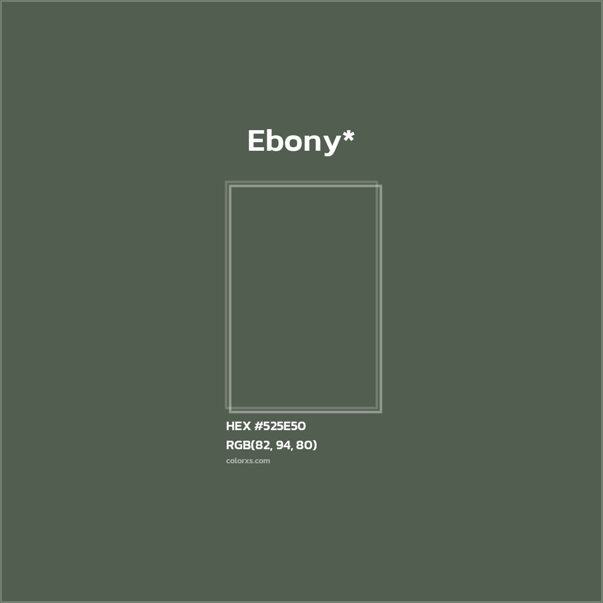 HEX #525E50 Color Name, Color Code, Palettes, Similar Paints, Images