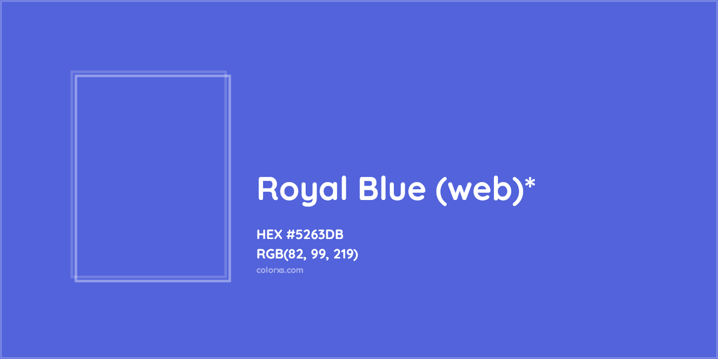 HEX #5263DB Color Name, Color Code, Palettes, Similar Paints, Images