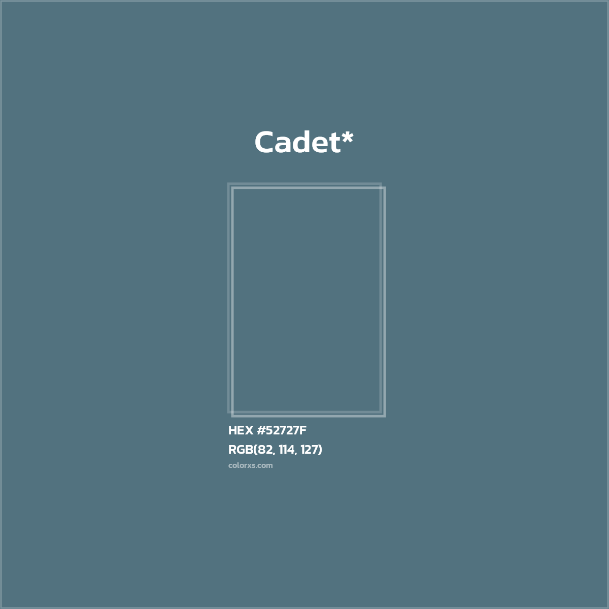 HEX #52727F Color Name, Color Code, Palettes, Similar Paints, Images