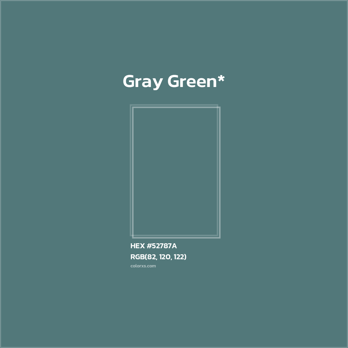 HEX #52787A Color Name, Color Code, Palettes, Similar Paints, Images