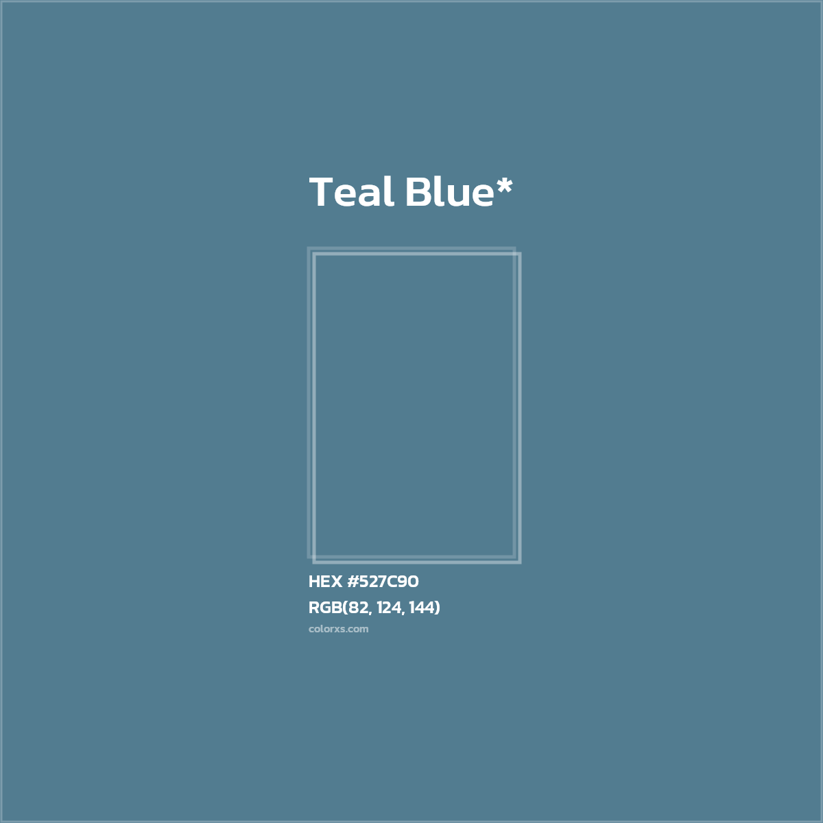 HEX #527C90 Color Name, Color Code, Palettes, Similar Paints, Images