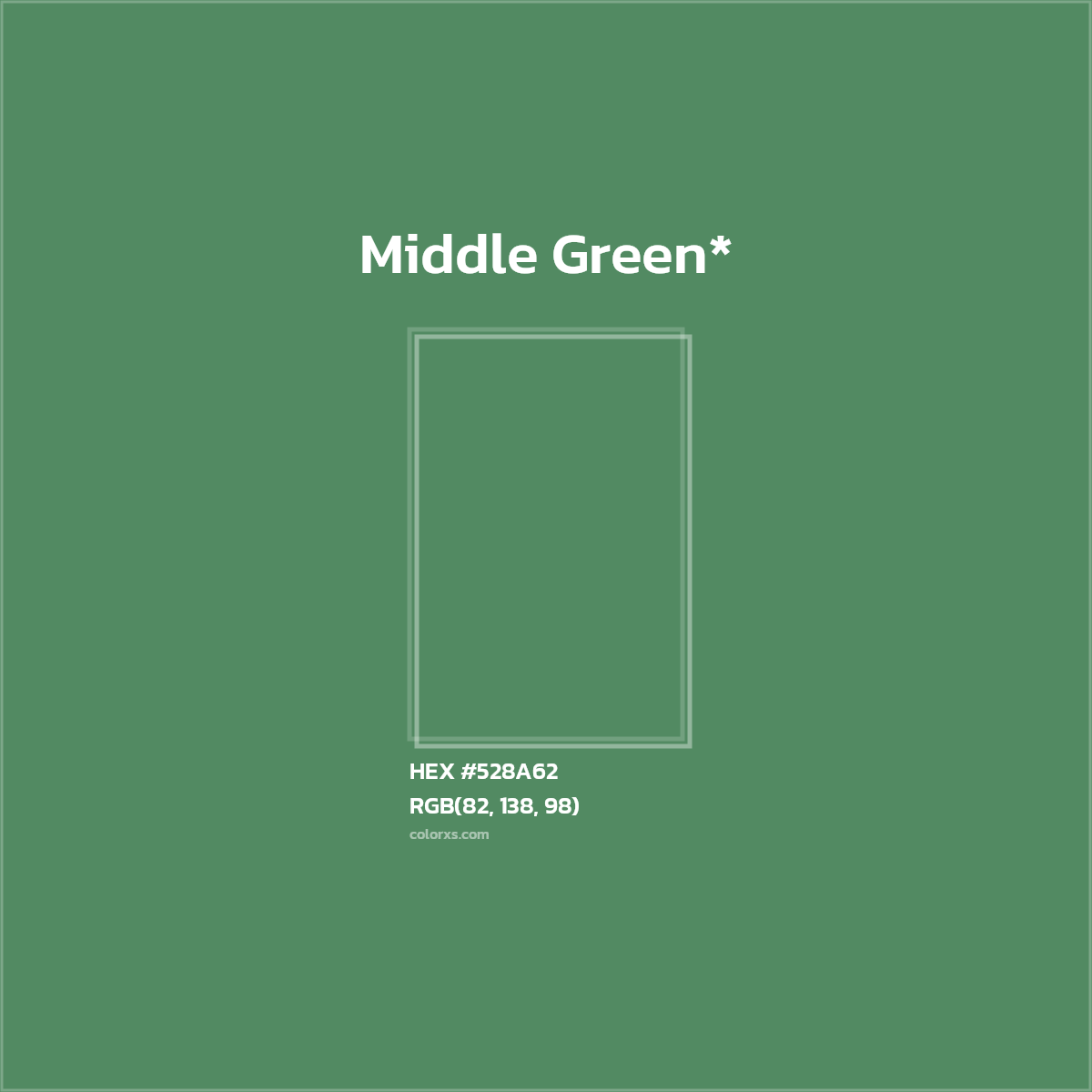 HEX #528A62 Color Name, Color Code, Palettes, Similar Paints, Images