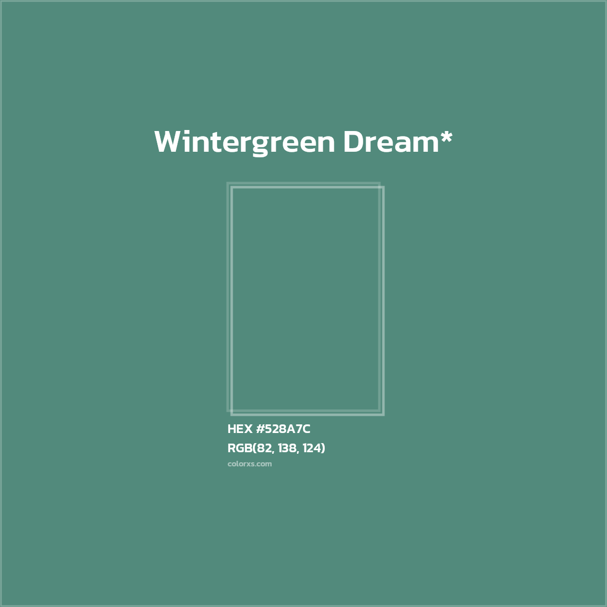 HEX #528A7C Color Name, Color Code, Palettes, Similar Paints, Images