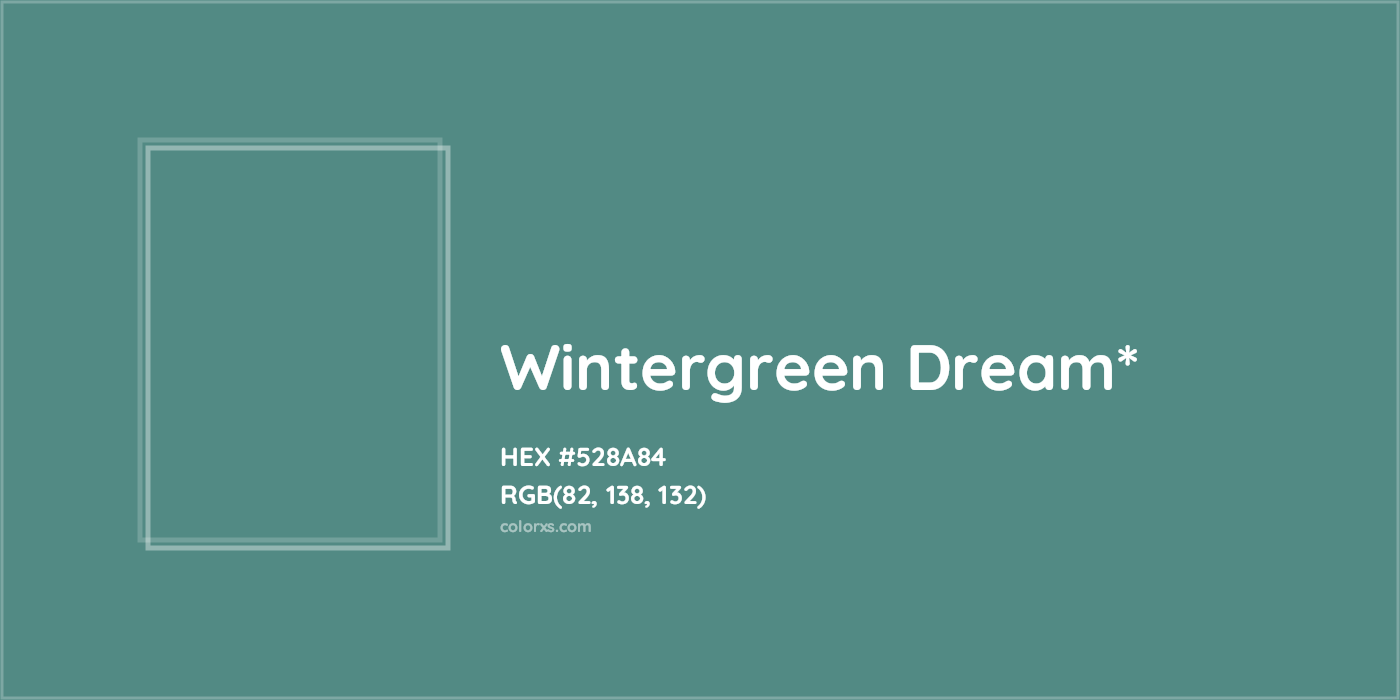 HEX #528A84 Color Name, Color Code, Palettes, Similar Paints, Images