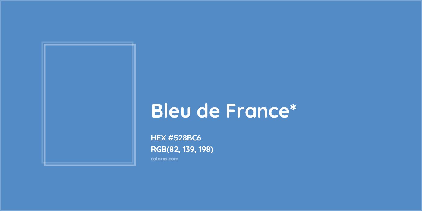 HEX #528BC6 Color Name, Color Code, Palettes, Similar Paints, Images
