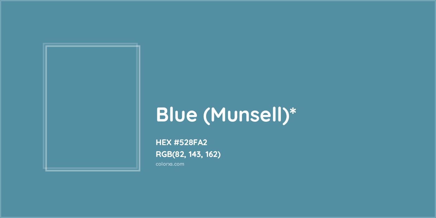 HEX #528FA2 Color Name, Color Code, Palettes, Similar Paints, Images