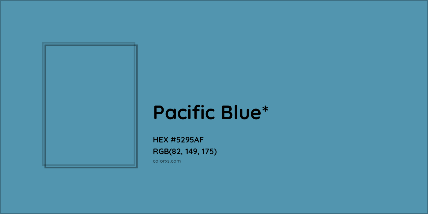 HEX #5295AF Color Name, Color Code, Palettes, Similar Paints, Images
