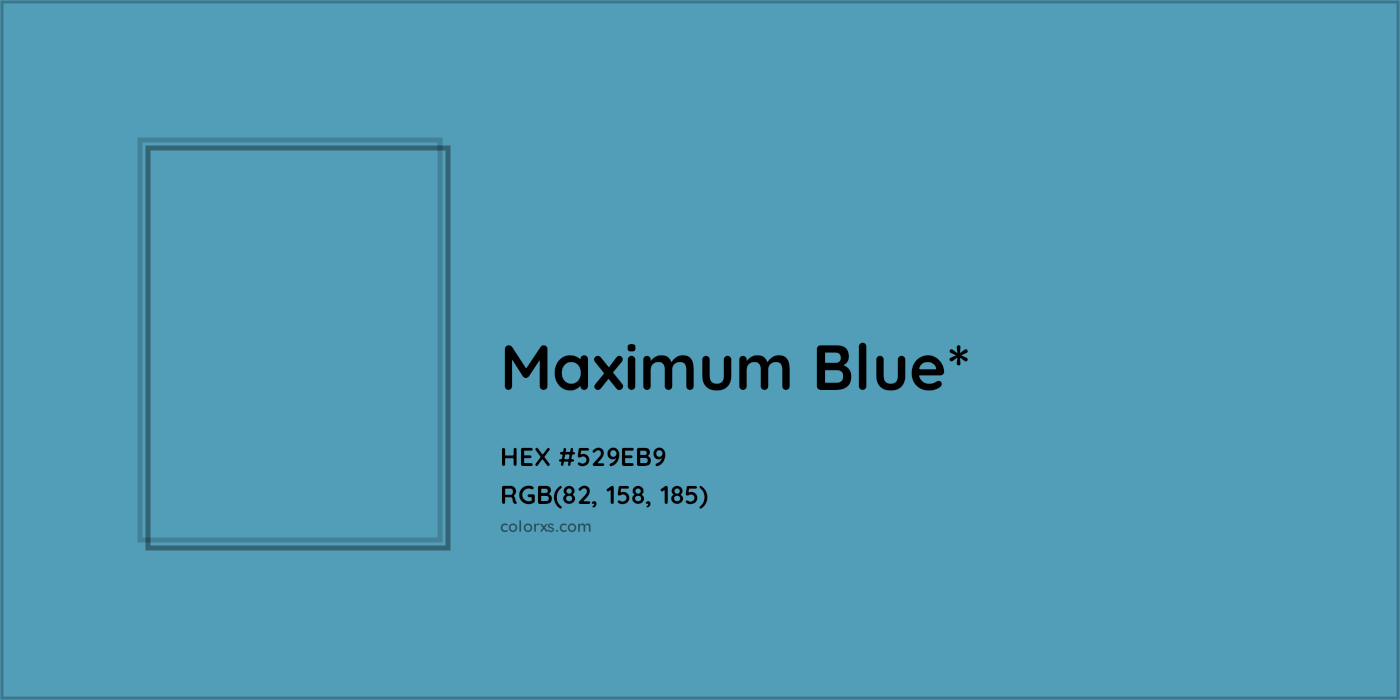 HEX #529EB9 Color Name, Color Code, Palettes, Similar Paints, Images