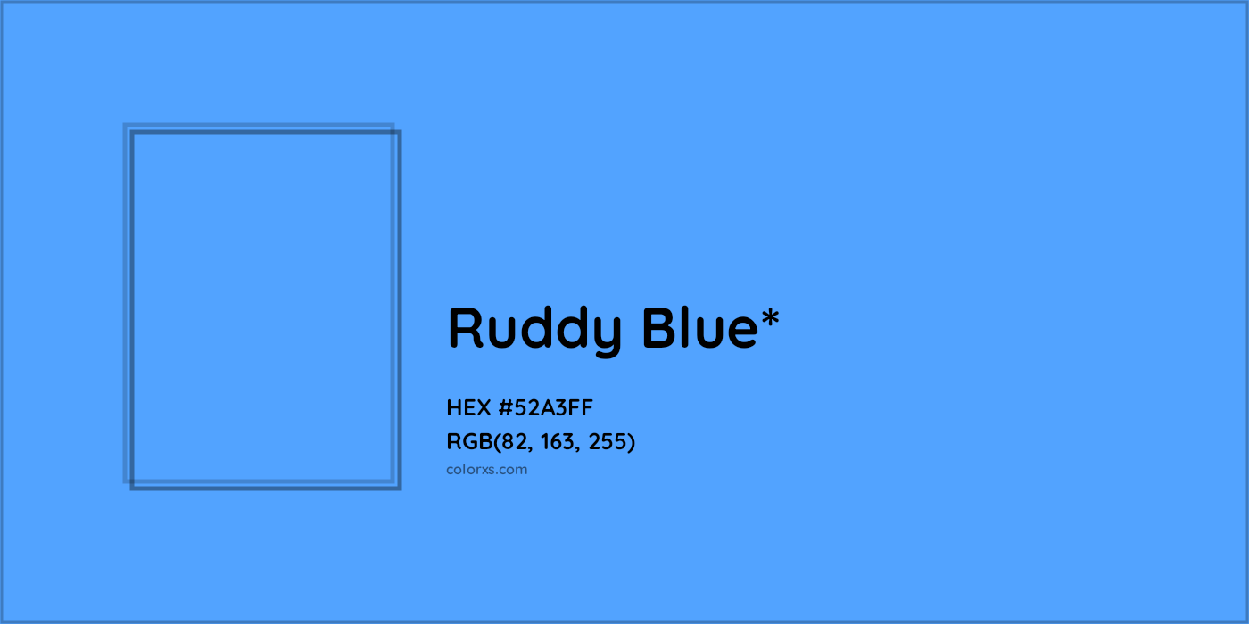 HEX #52A3FF Color Name, Color Code, Palettes, Similar Paints, Images