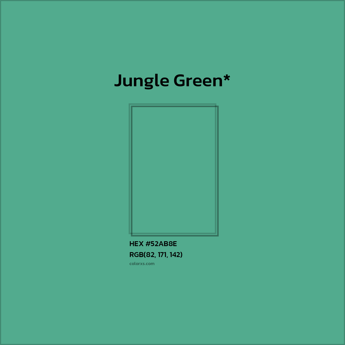HEX #52AB8E Color Name, Color Code, Palettes, Similar Paints, Images