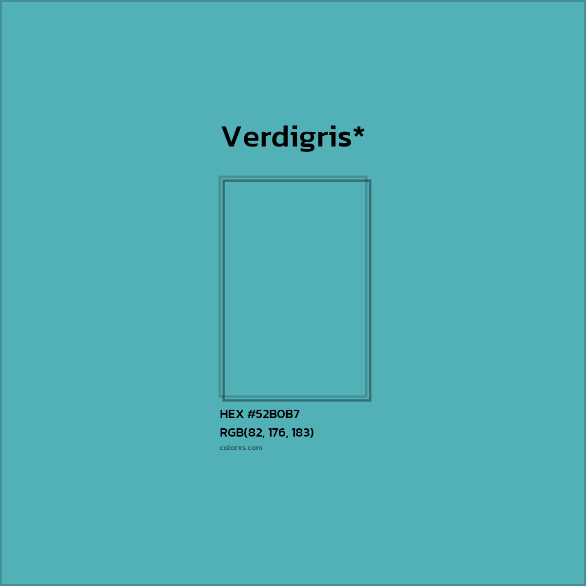 HEX #52B0B7 Color Name, Color Code, Palettes, Similar Paints, Images
