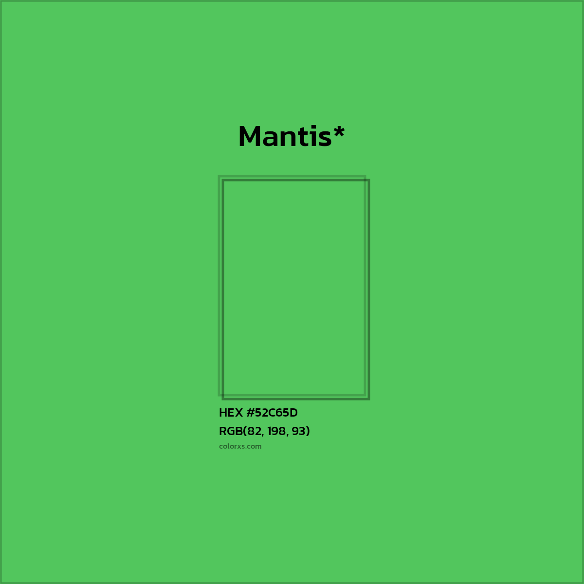 HEX #52C65D Color Name, Color Code, Palettes, Similar Paints, Images
