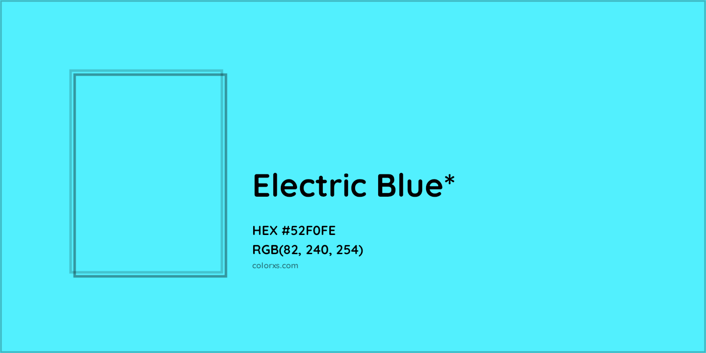 HEX #52F0FE Color Name, Color Code, Palettes, Similar Paints, Images