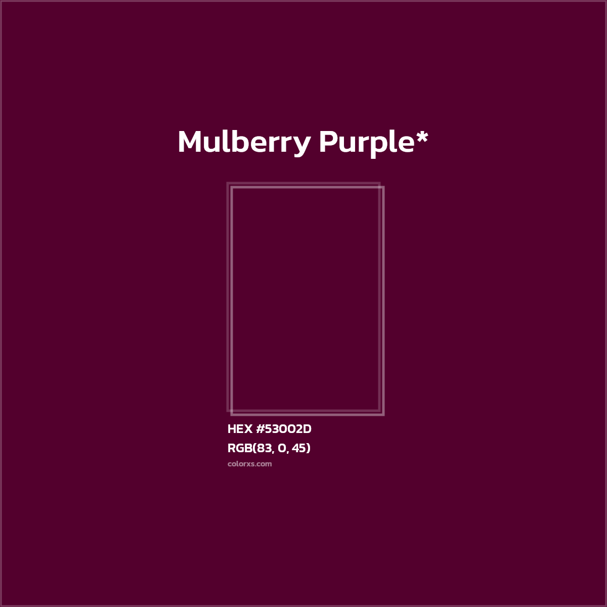 HEX #53002D Color Name, Color Code, Palettes, Similar Paints, Images