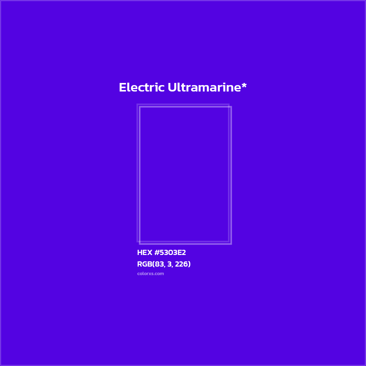 HEX #5303E2 Color Name, Color Code, Palettes, Similar Paints, Images