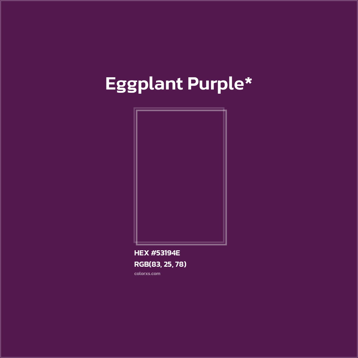 HEX #53194E Color Name, Color Code, Palettes, Similar Paints, Images
