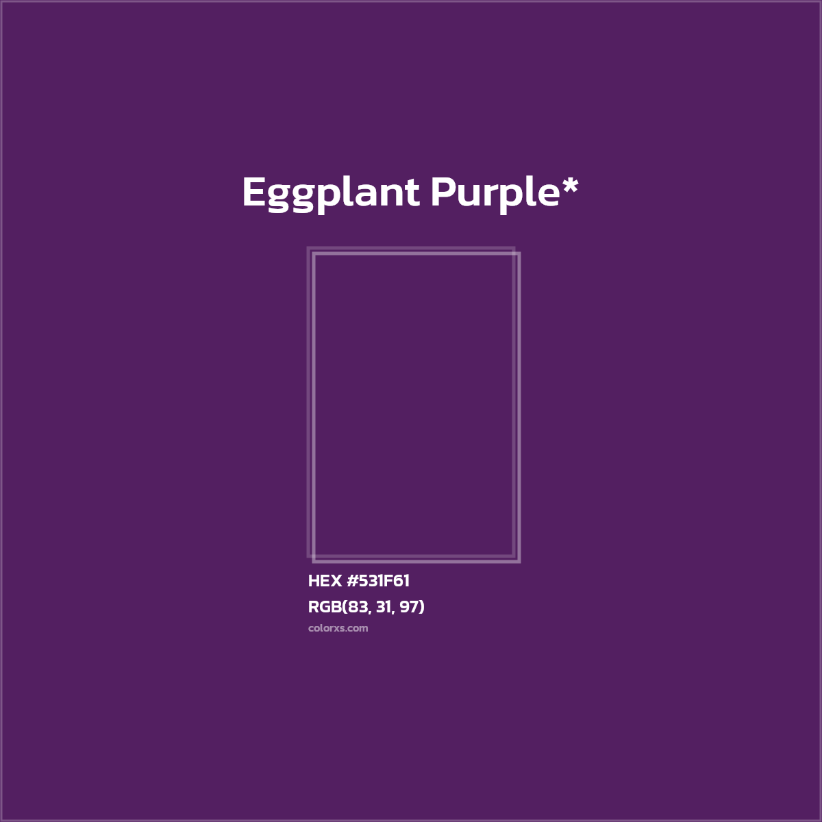 HEX #531F61 Color Name, Color Code, Palettes, Similar Paints, Images