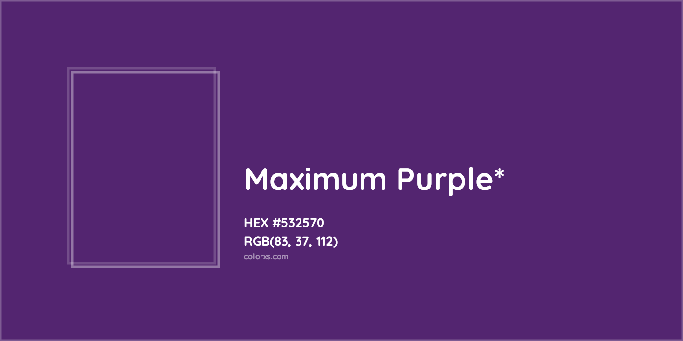 HEX #532570 Color Name, Color Code, Palettes, Similar Paints, Images