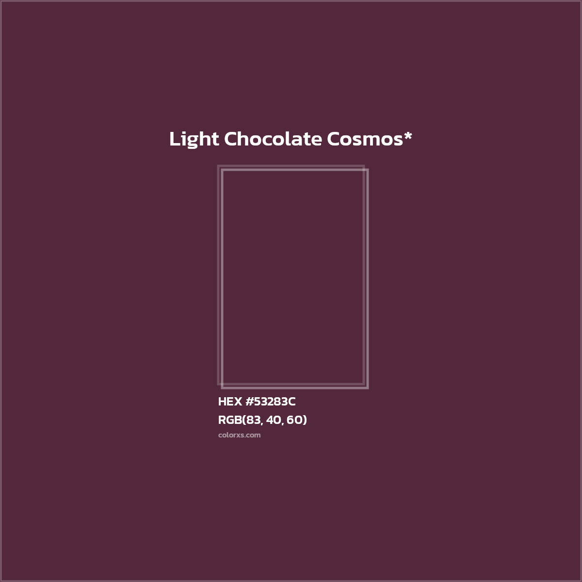 HEX #53283C Color Name, Color Code, Palettes, Similar Paints, Images