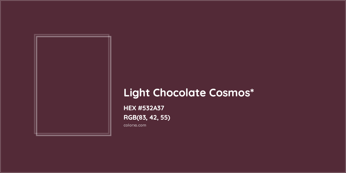 HEX #532A37 Color Name, Color Code, Palettes, Similar Paints, Images