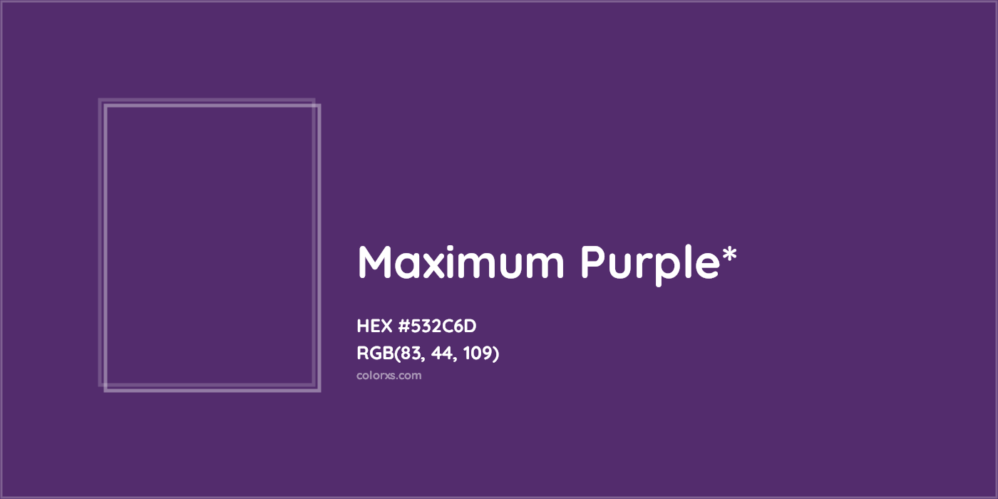 HEX #532C6D Color Name, Color Code, Palettes, Similar Paints, Images