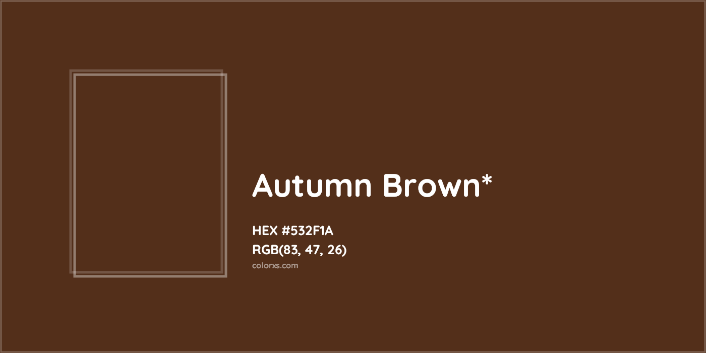 HEX #532F1A Color Name, Color Code, Palettes, Similar Paints, Images