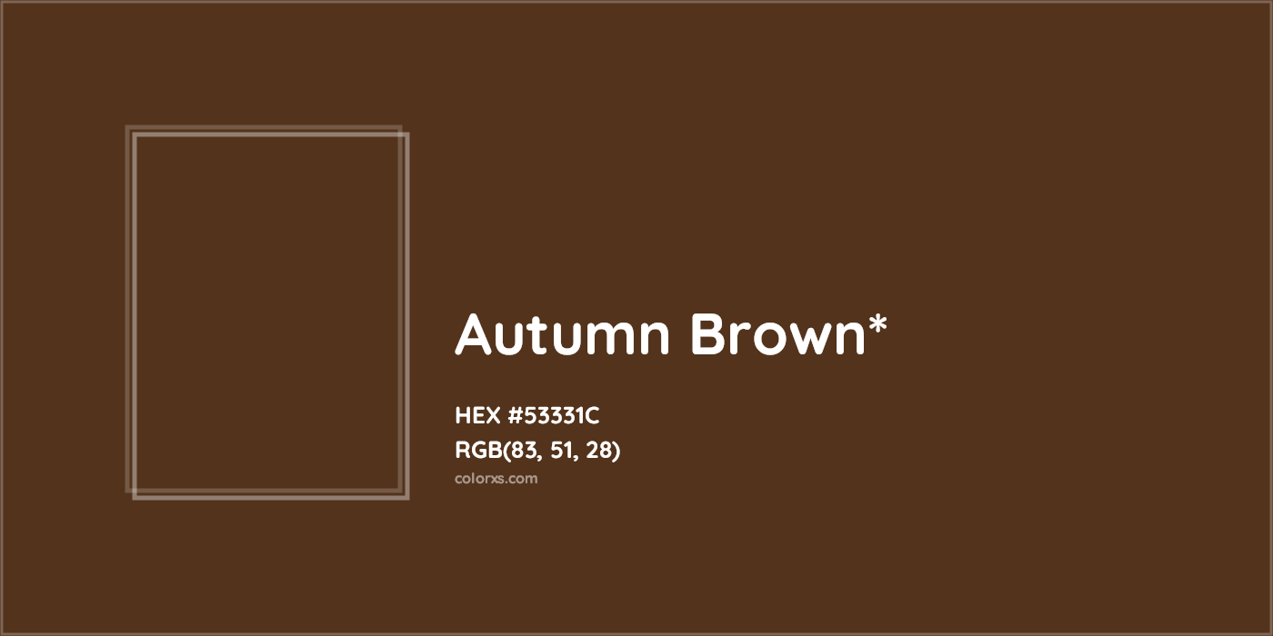 HEX #53331C Color Name, Color Code, Palettes, Similar Paints, Images