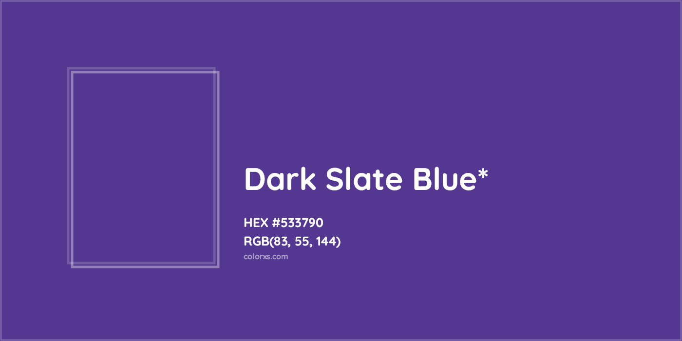 HEX #533790 Color Name, Color Code, Palettes, Similar Paints, Images