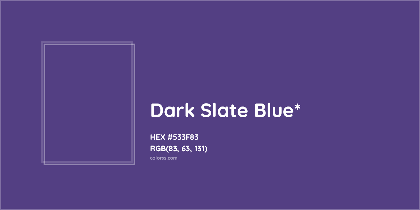 HEX #533F83 Color Name, Color Code, Palettes, Similar Paints, Images