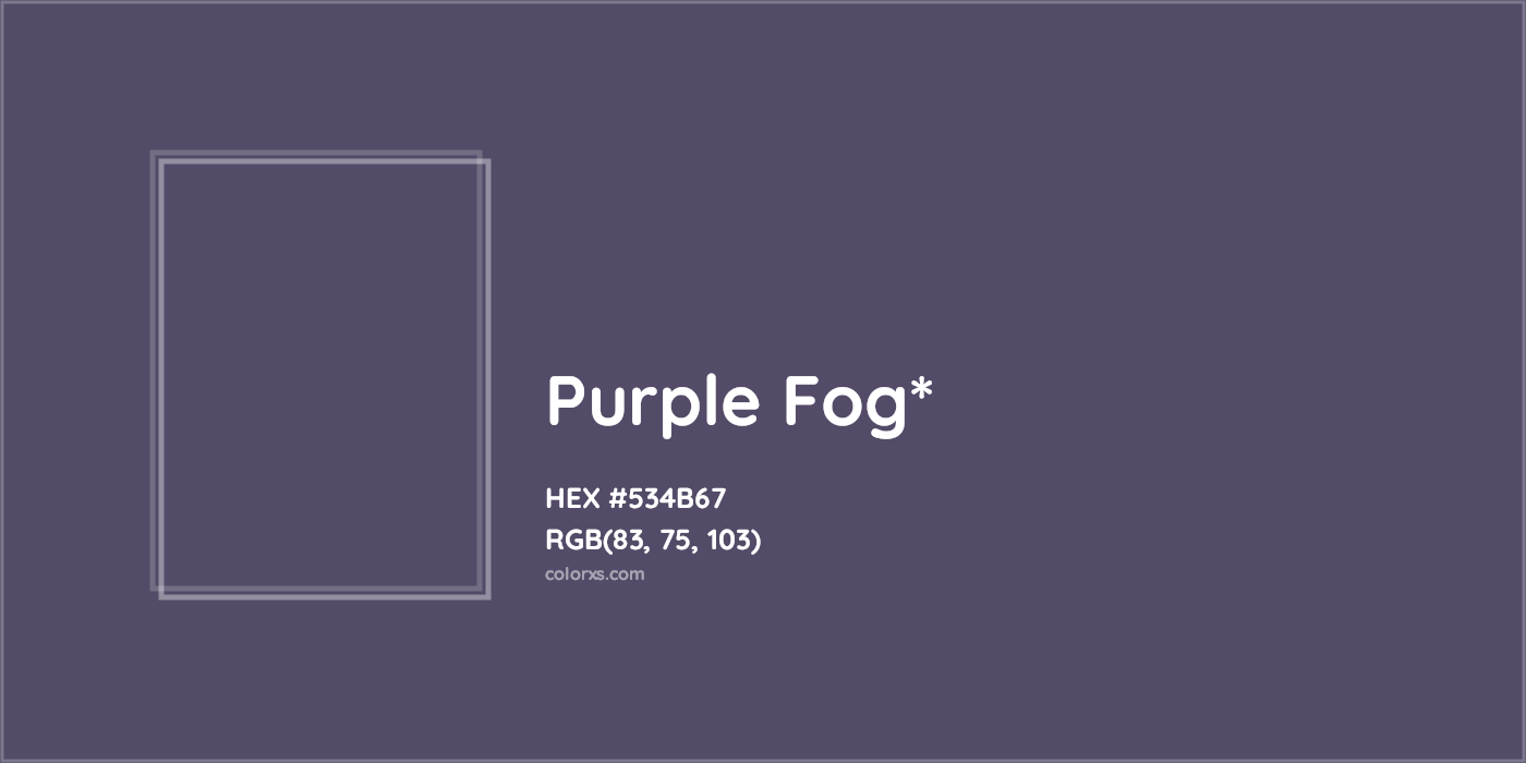 HEX #534B67 Color Name, Color Code, Palettes, Similar Paints, Images