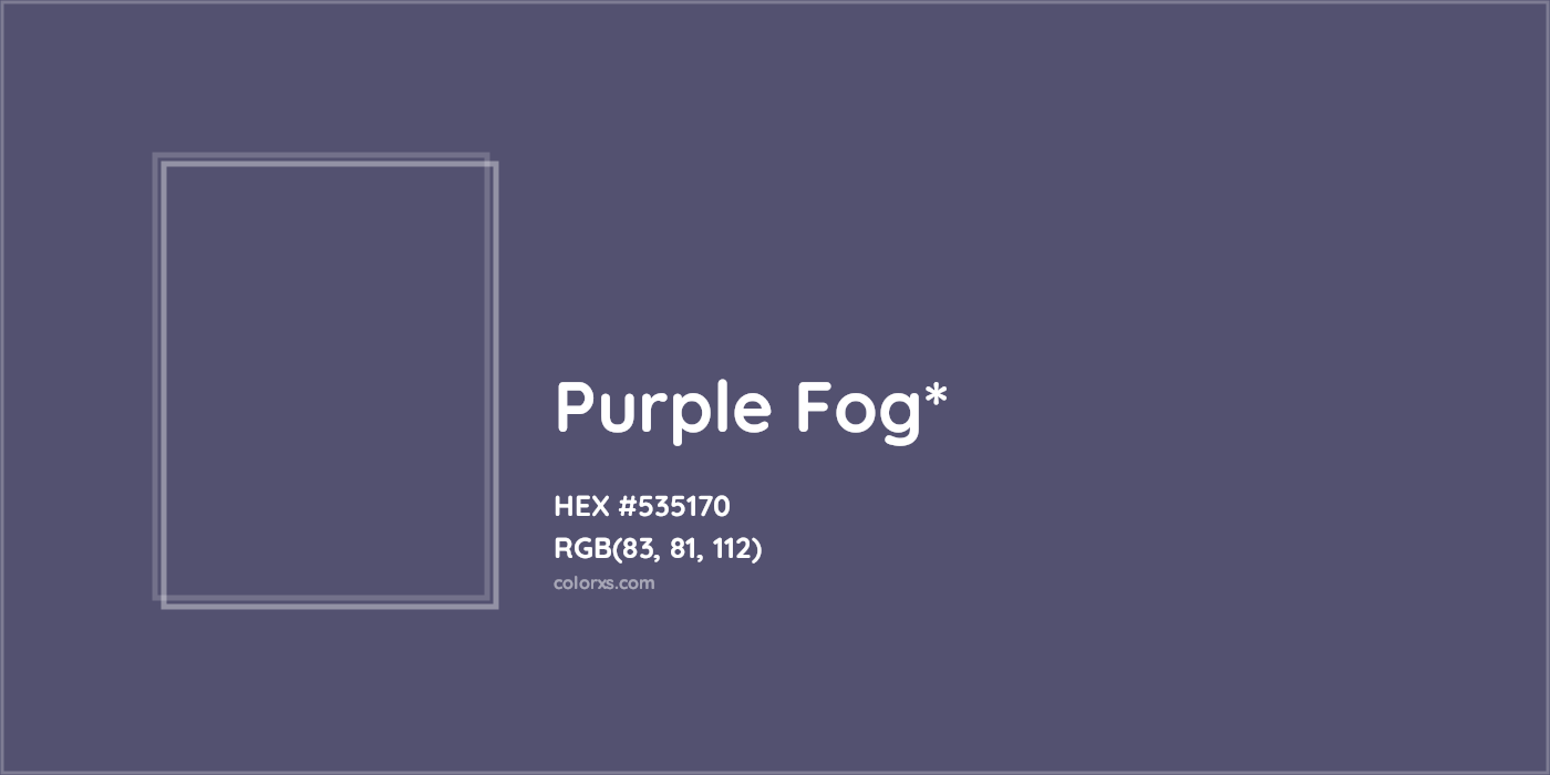 HEX #535170 Color Name, Color Code, Palettes, Similar Paints, Images