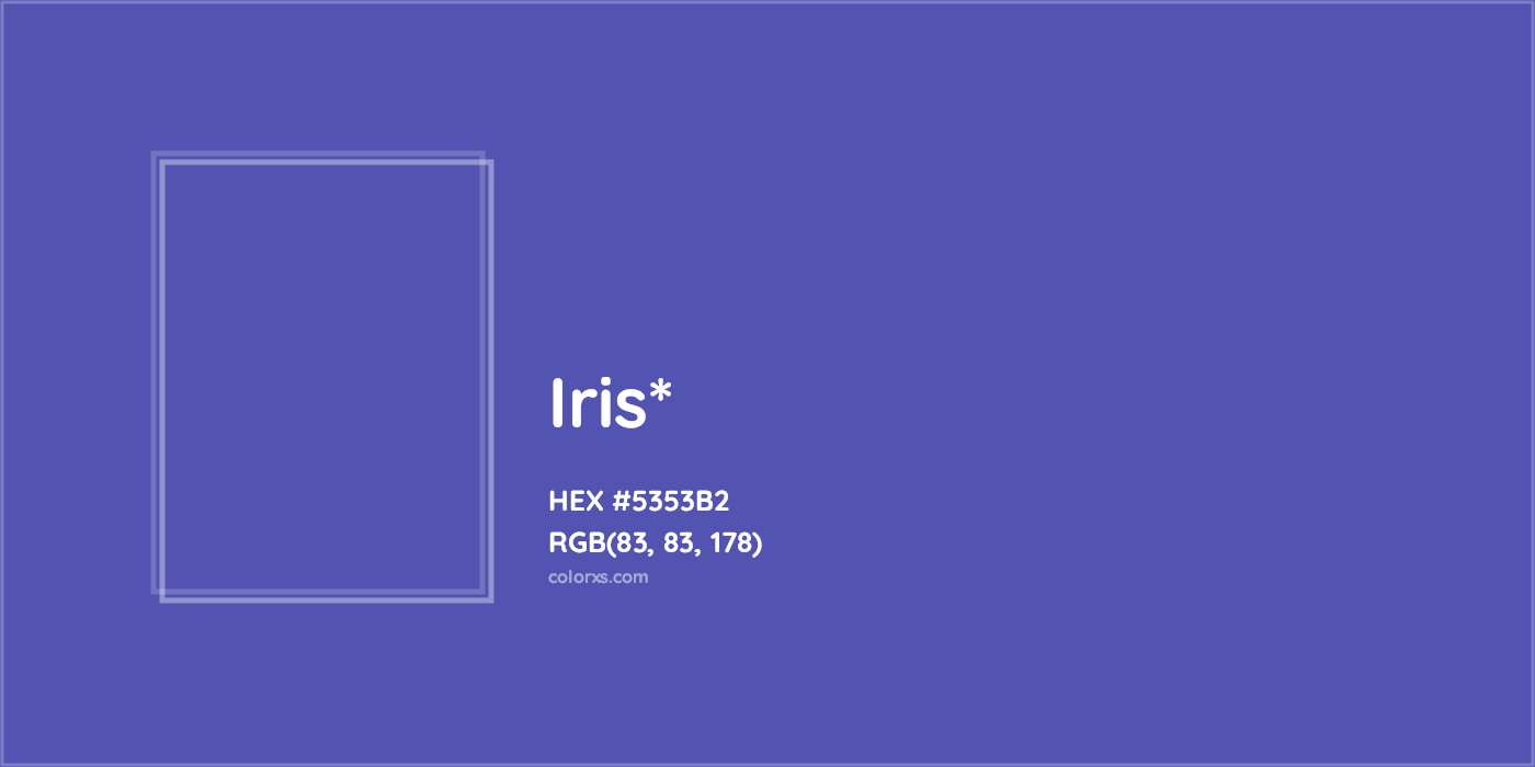 HEX #5353B2 Color Name, Color Code, Palettes, Similar Paints, Images