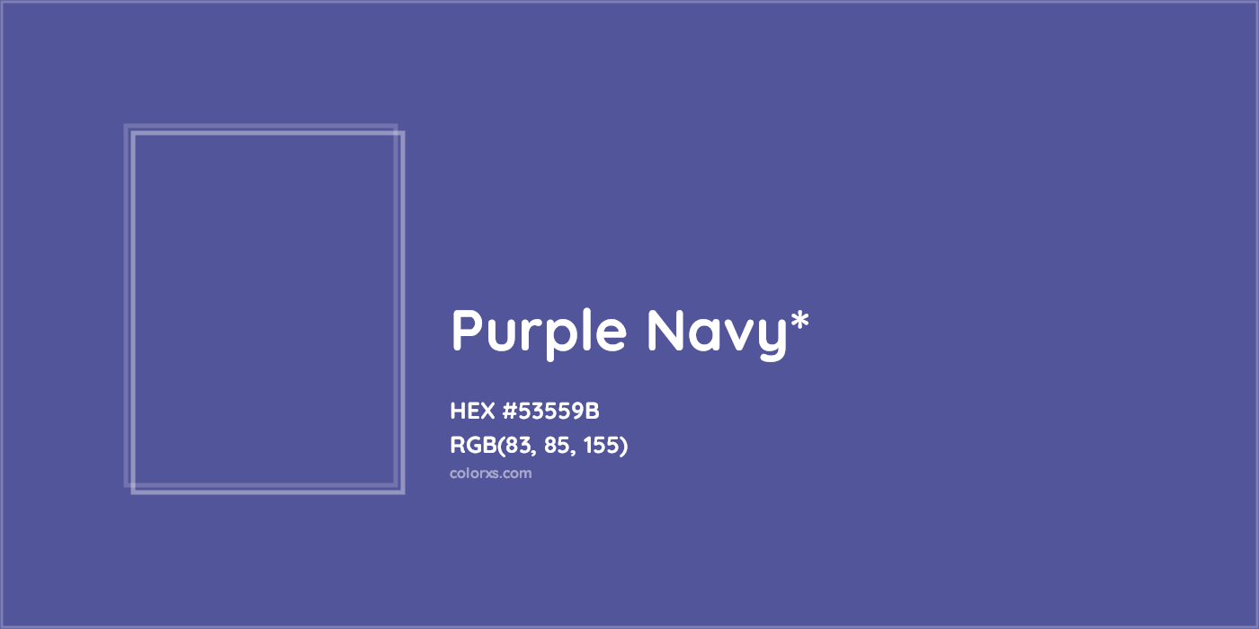 HEX #53559B Color Name, Color Code, Palettes, Similar Paints, Images
