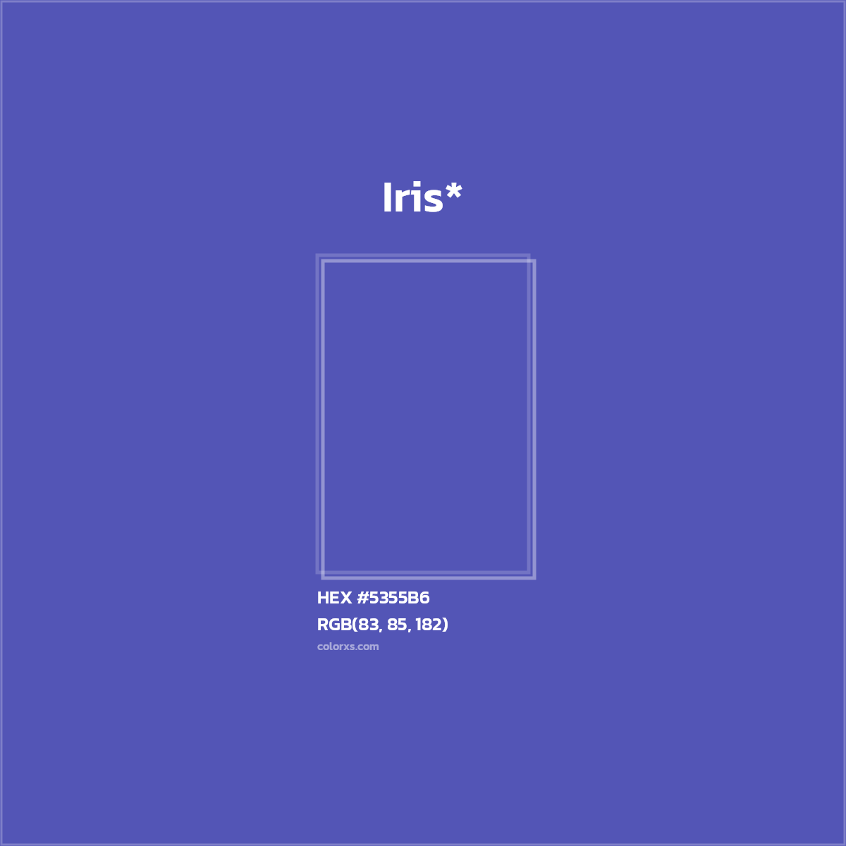 HEX #5355B6 Color Name, Color Code, Palettes, Similar Paints, Images