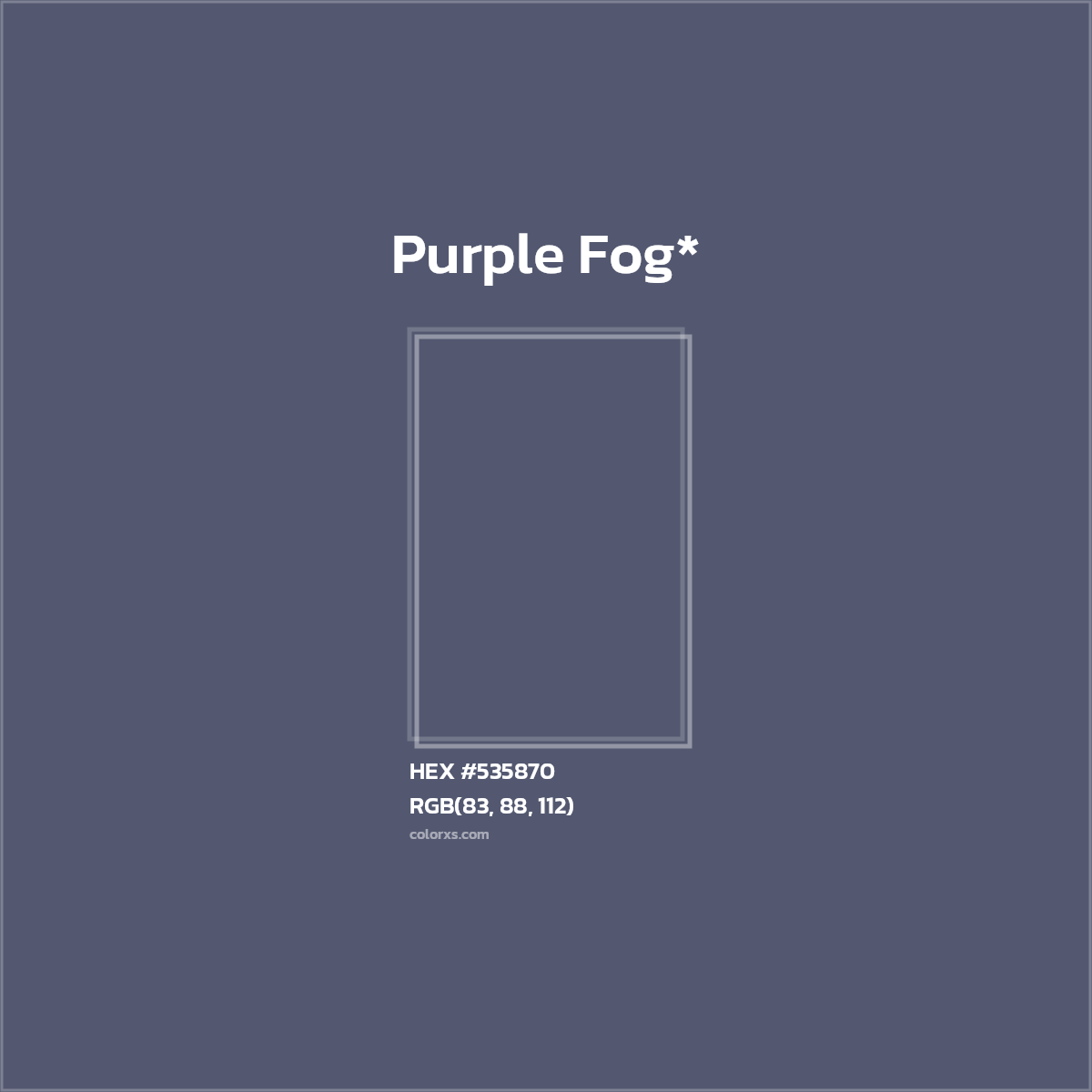HEX #535870 Color Name, Color Code, Palettes, Similar Paints, Images