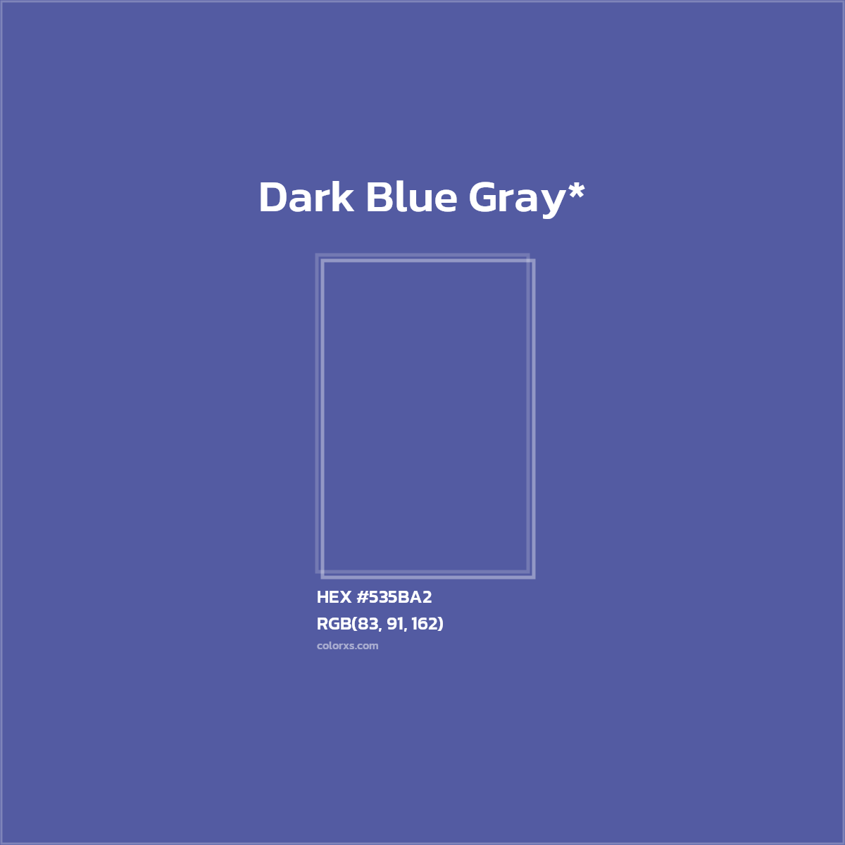 HEX #535BA2 Color Name, Color Code, Palettes, Similar Paints, Images