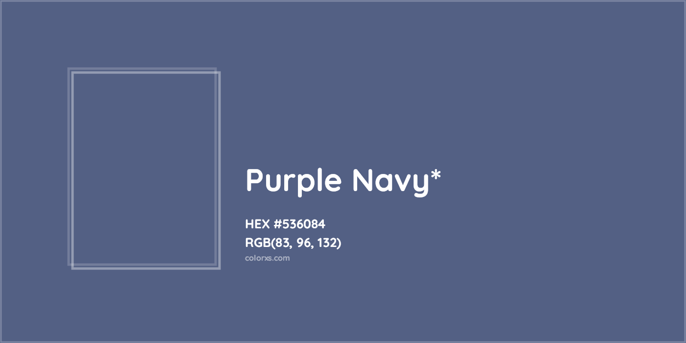 HEX #536084 Color Name, Color Code, Palettes, Similar Paints, Images