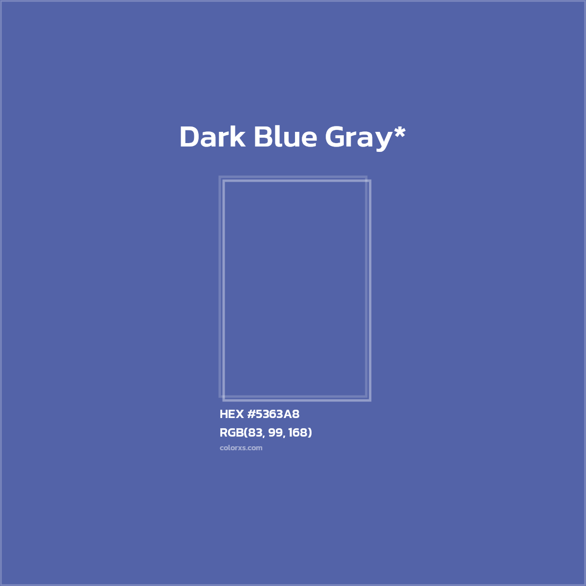 HEX #5363A8 Color Name, Color Code, Palettes, Similar Paints, Images