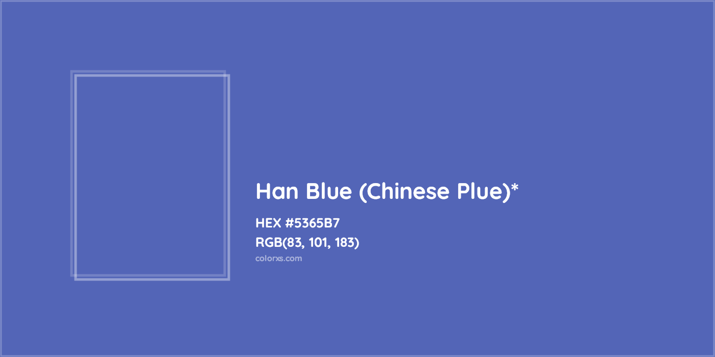 HEX #5365B7 Color Name, Color Code, Palettes, Similar Paints, Images