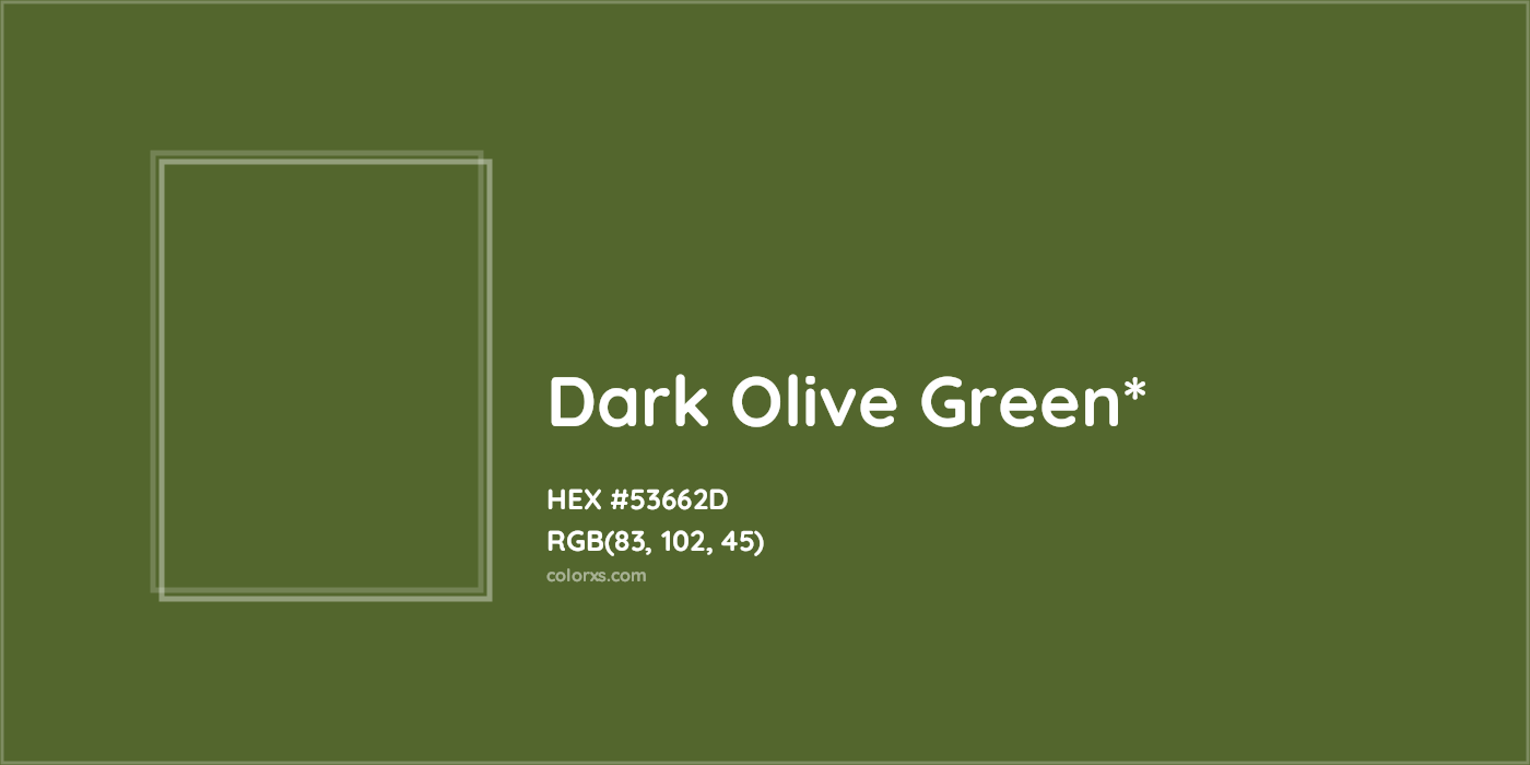HEX #53662D Color Name, Color Code, Palettes, Similar Paints, Images