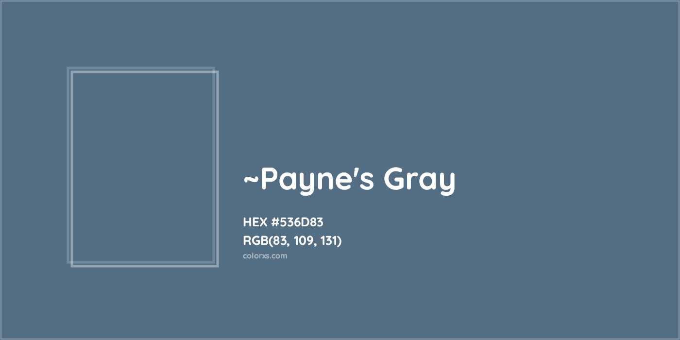HEX #536D83 Color Name, Color Code, Palettes, Similar Paints, Images