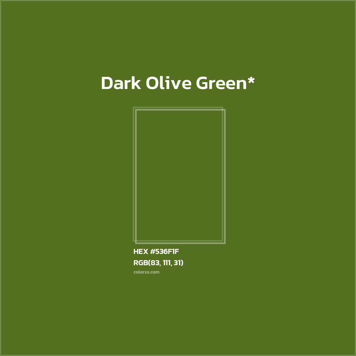 HEX #536F1F Color Name, Color Code, Palettes, Similar Paints, Images