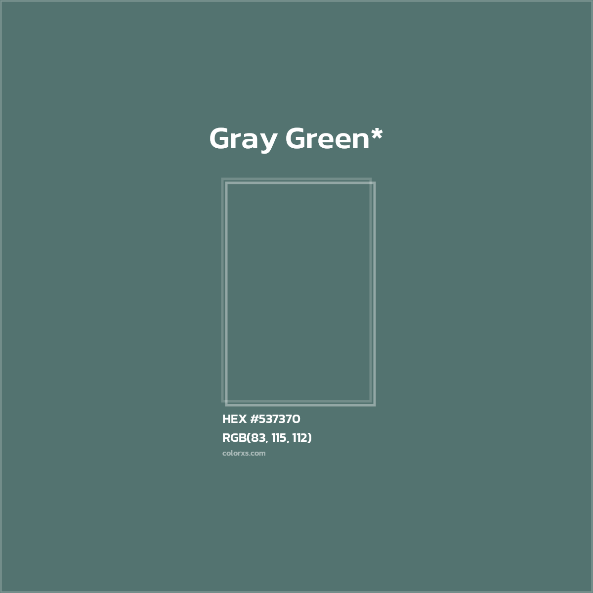 HEX #537370 Color Name, Color Code, Palettes, Similar Paints, Images