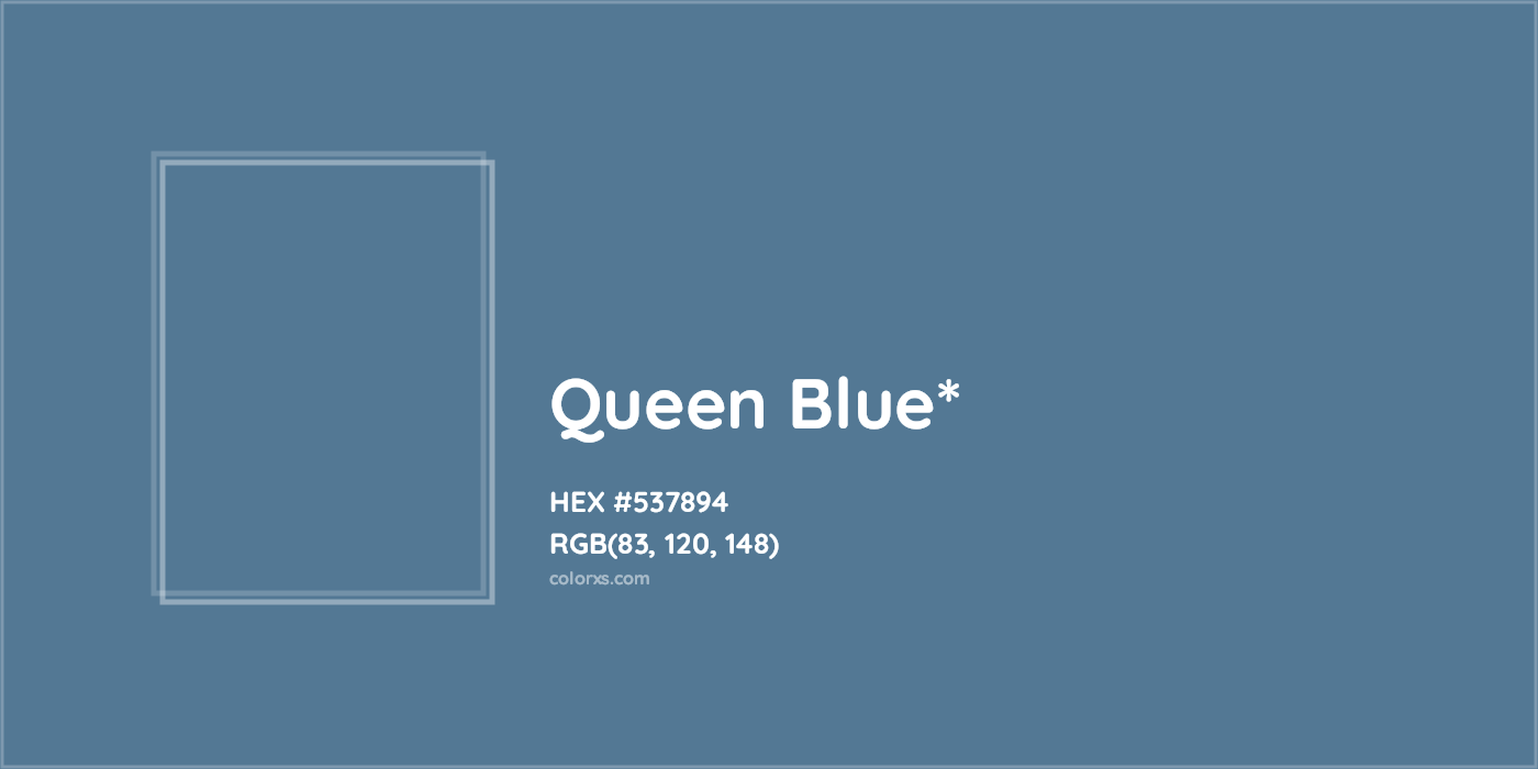 HEX #537894 Color Name, Color Code, Palettes, Similar Paints, Images