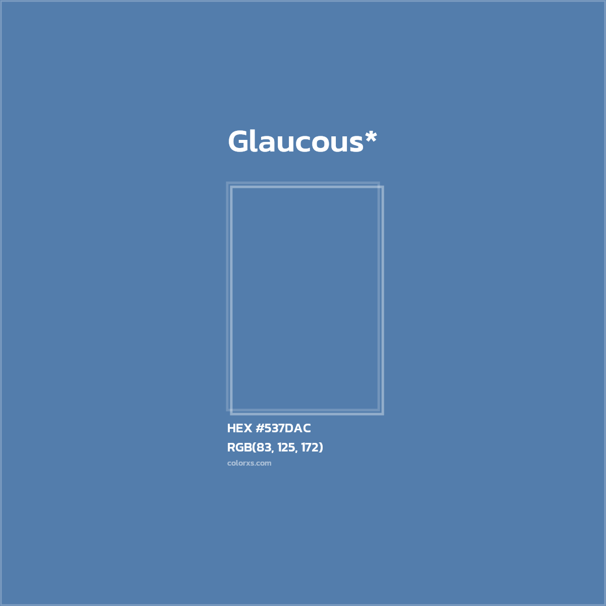 HEX #537DAC Color Name, Color Code, Palettes, Similar Paints, Images