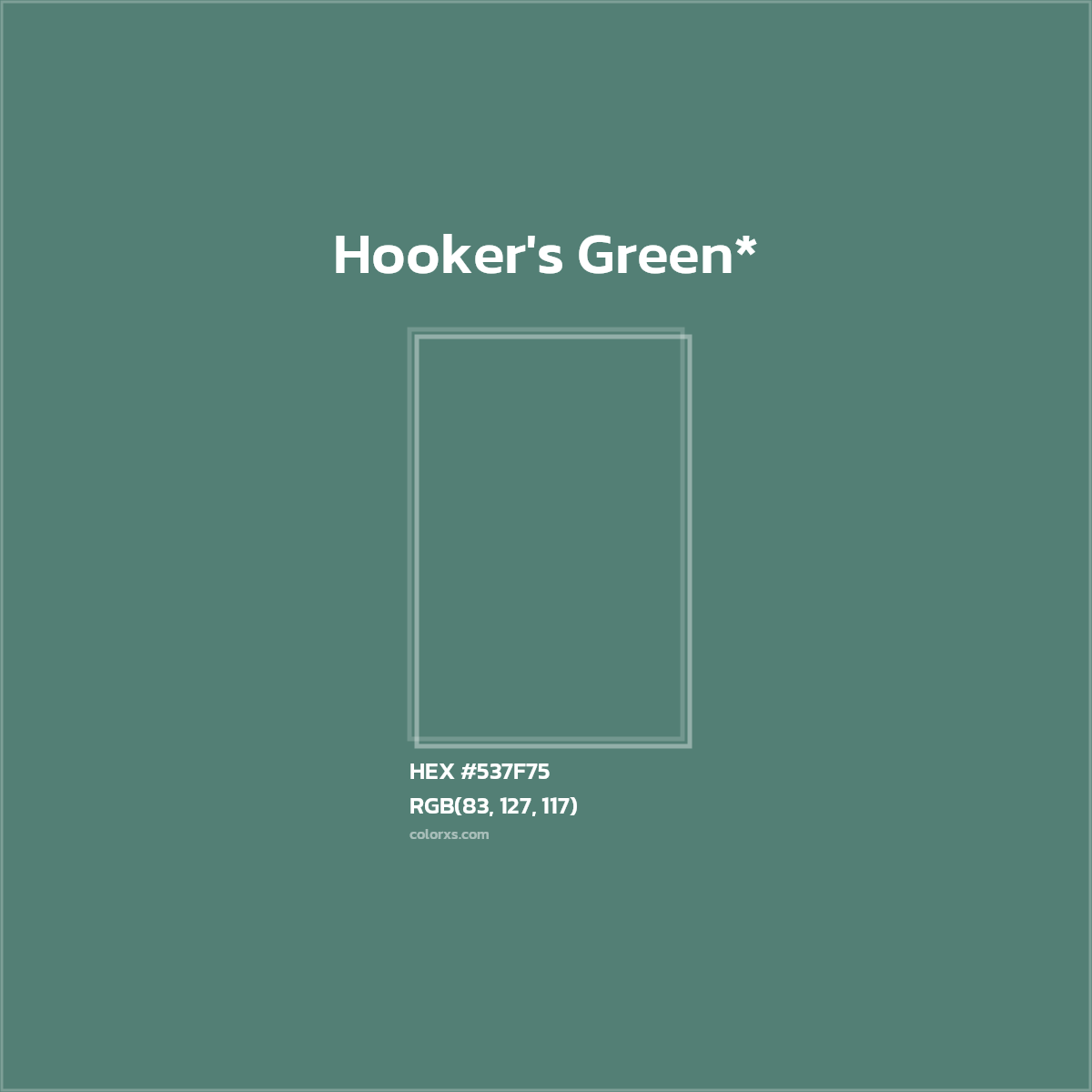 HEX #537F75 Color Name, Color Code, Palettes, Similar Paints, Images