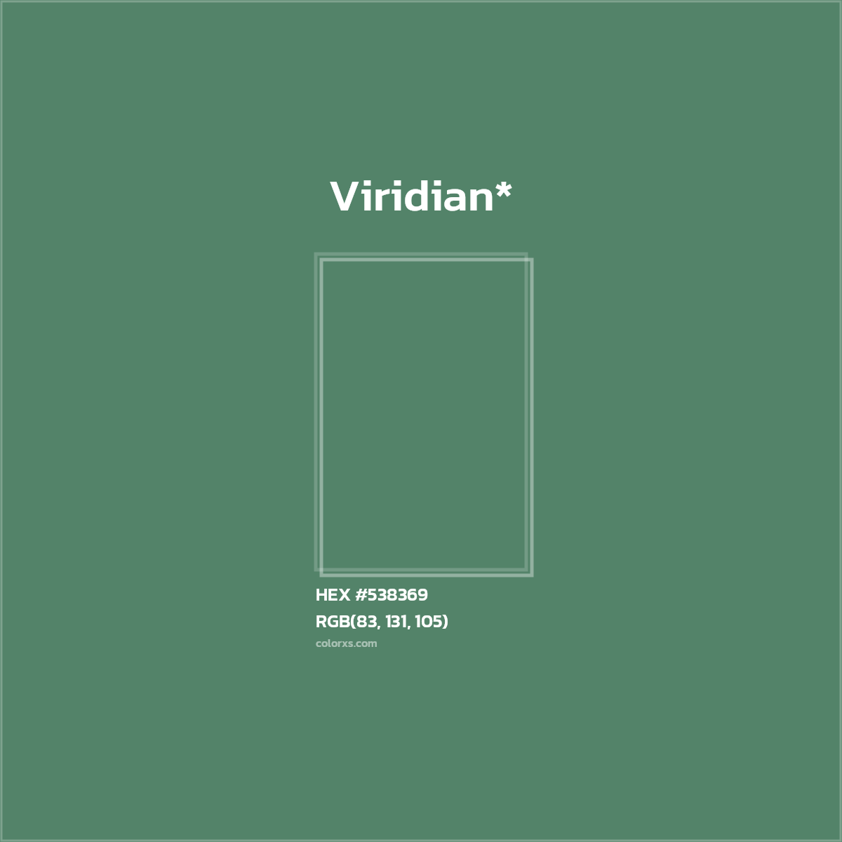 HEX #538369 Color Name, Color Code, Palettes, Similar Paints, Images