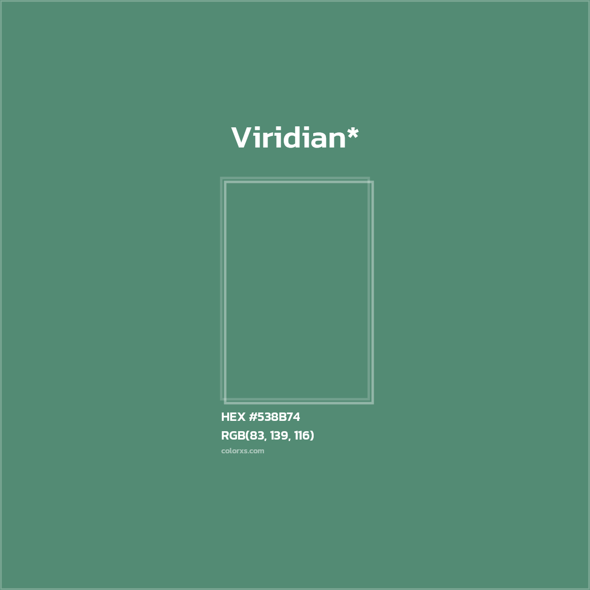 HEX #538B74 Color Name, Color Code, Palettes, Similar Paints, Images